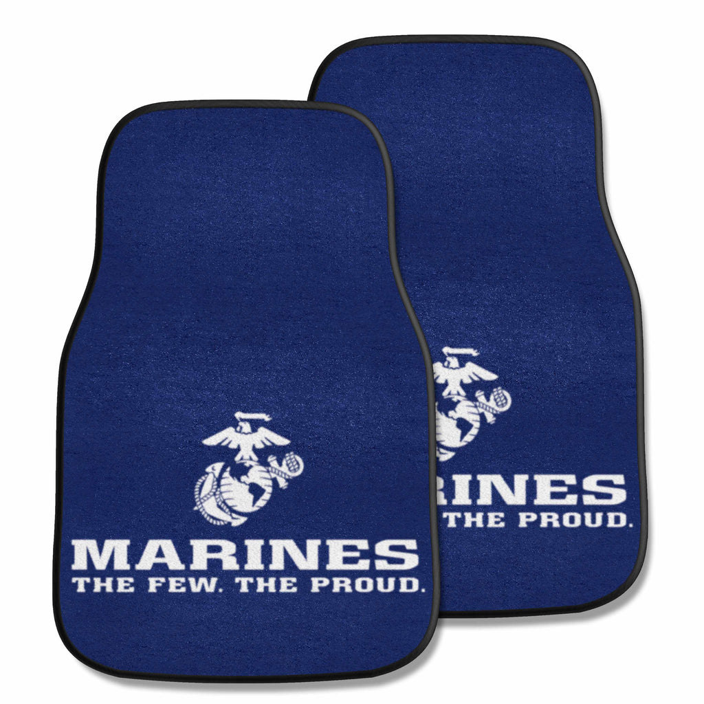 MARINES 2-pc Carpet Car Mat Set