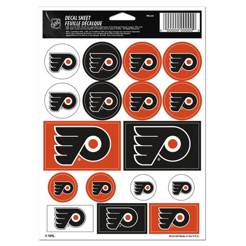 Philadelphia Flyers Decal Sheet 5x7 Vinyl