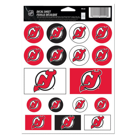 New Jersey Devils Decal Sheet 5x7 Vinyl