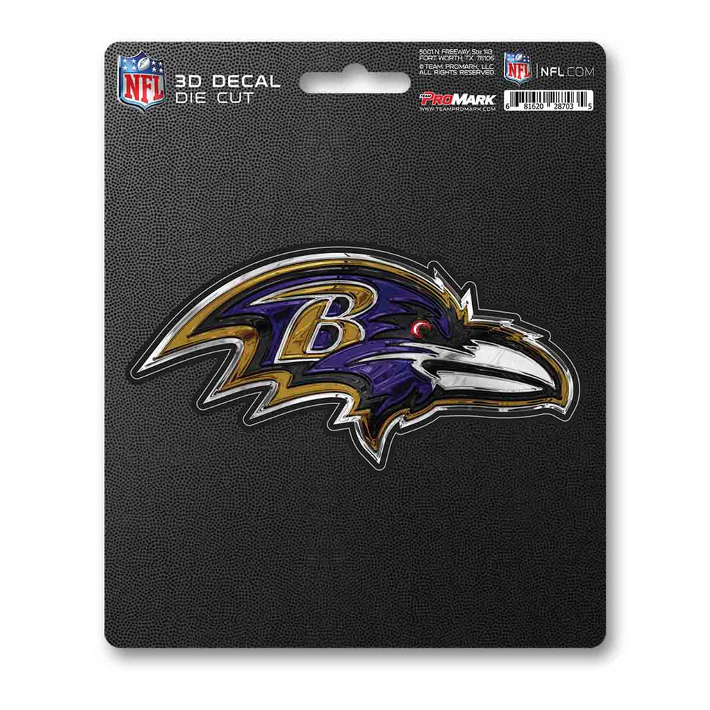 Baltimore Ravens Decal 5x8 Die Cut 3D Logo Design