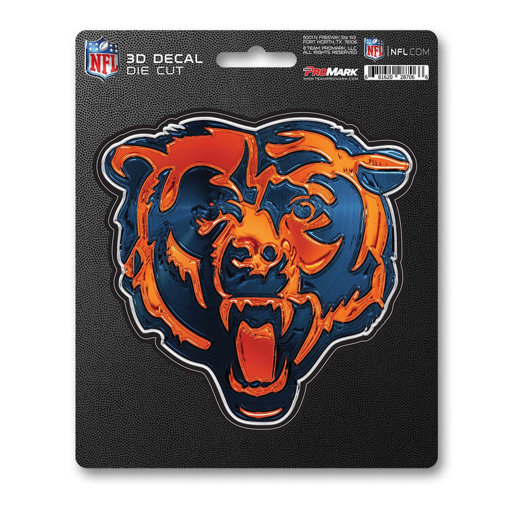 Chicago Bears Decal 5x8 Die Cut 3D Logo Design