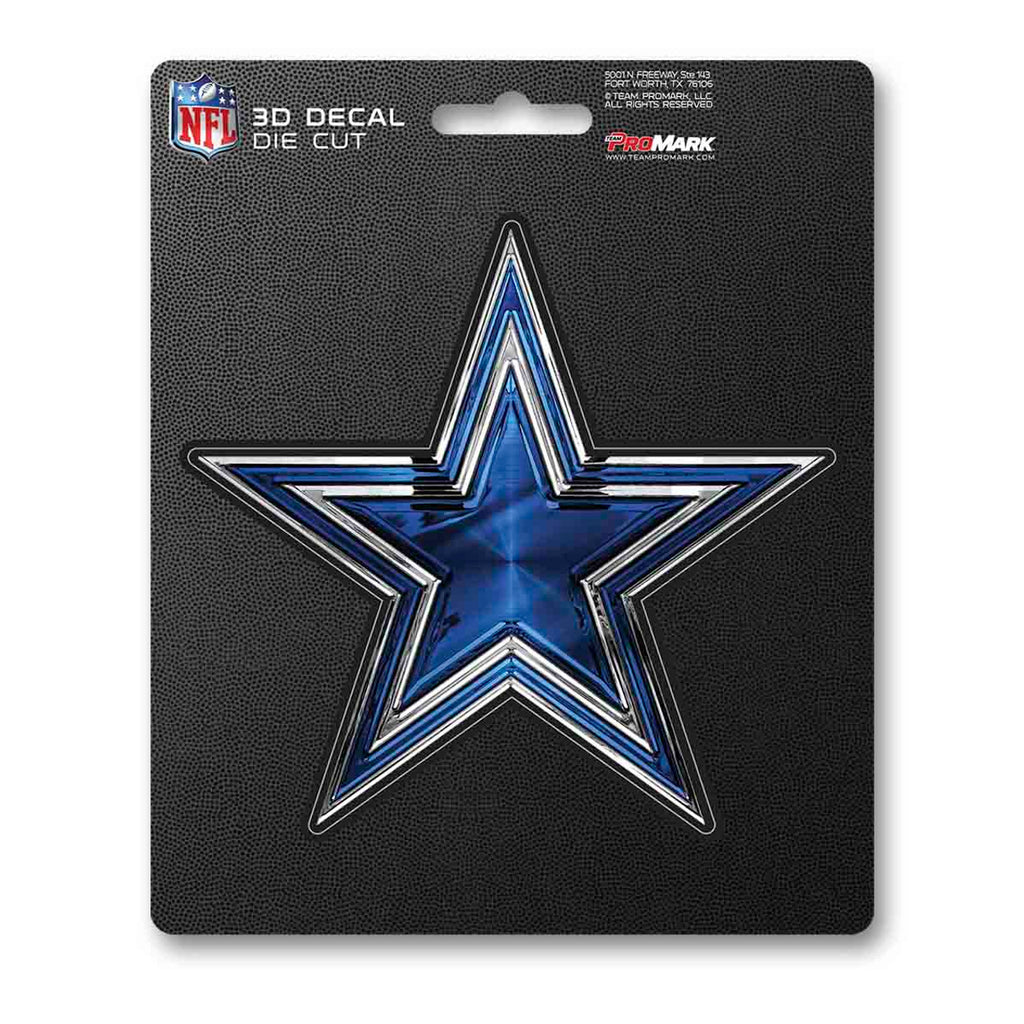 Dallas Cowboys Decal 5x8 Die Cut 3D Logo Design