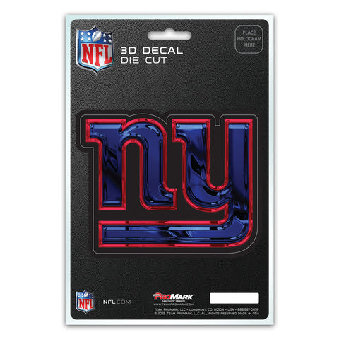 New York Giants Decal 5x8 Die Cut 3D Logo Design