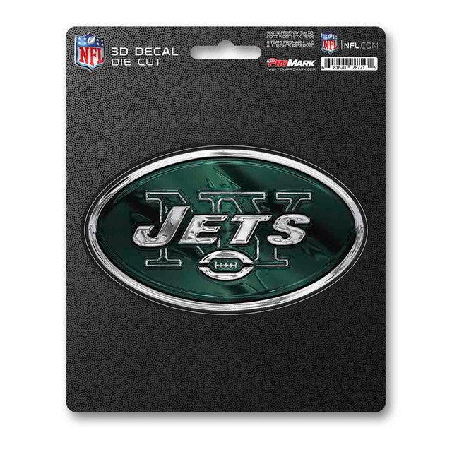 New York Jets Decal 5x8 Die Cut 3D Logo Design