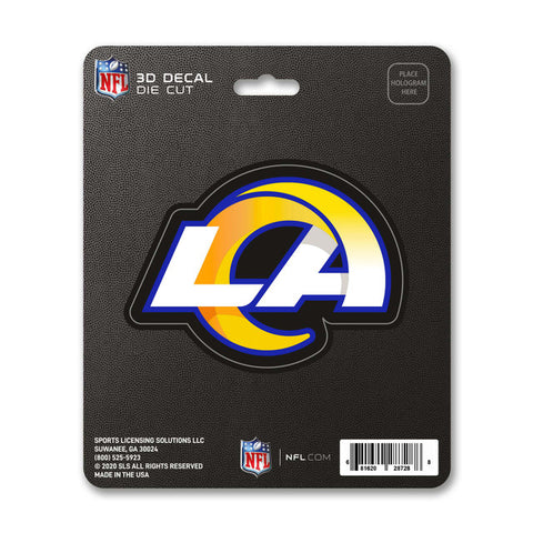 Los Angeles Rams Decal 5x8 Die Cut 3D Logo Design