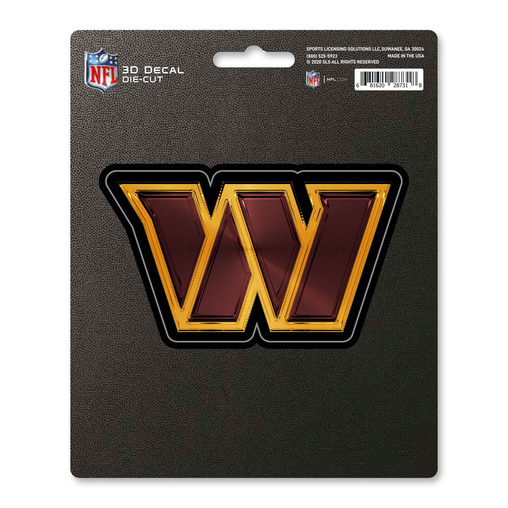 Washington Commanders Decal 5x8 Die Cut 3D Logo Design