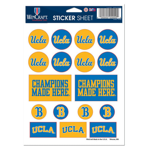 UCLA Bruins Decal Sheet 5x7 Vinyl