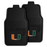 University of Miami 2-pc Vinyl Car Mat Set