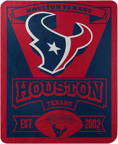 Houston Texans Blanket 50x60 Fleece Marque Design