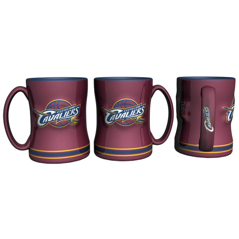 Cleveland Cavaliers Coffee Mug 14oz Sculpted Relief