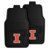 University of Illinois 2-pc Vinyl Car Mat Set