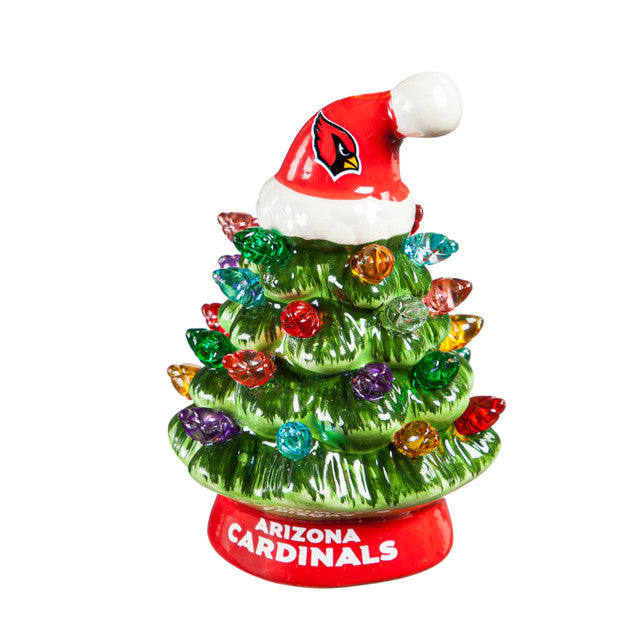 Arizona Cardinals Christmas Tree 4 Inch LED Tabletop