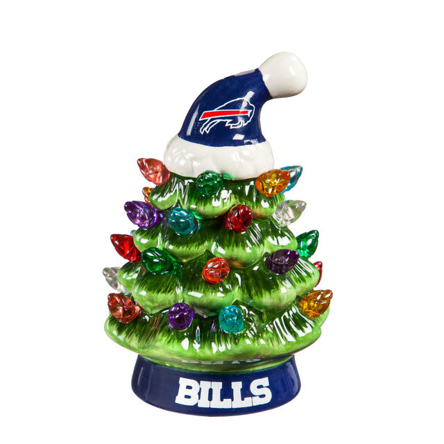 Buffalo Bills Christmas Tree 4 Inch LED Tabletop