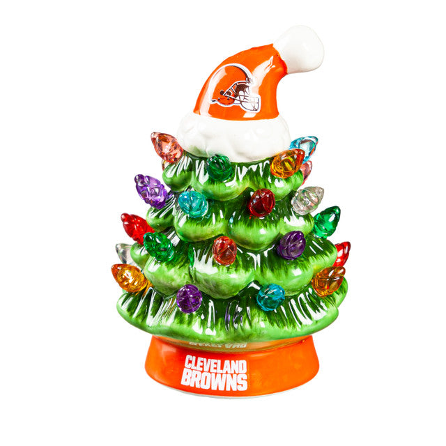 Cleveland Browns Christmas Tree 4 Inch LED Tabletop