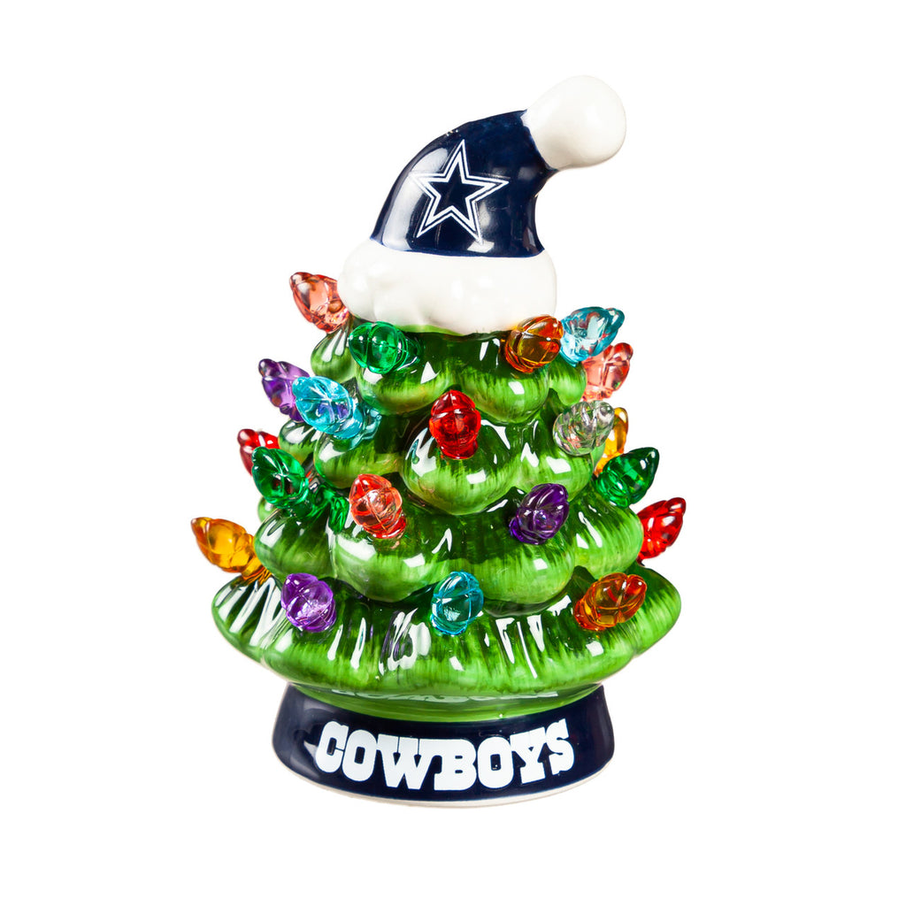 Dallas Cowboys Christmas Tree 4 Inch LED Tabletop