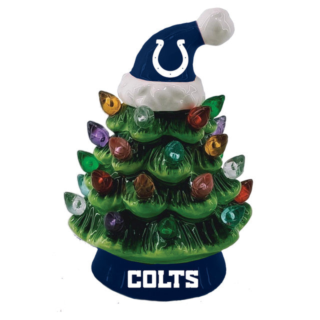 Indianapolis Colts Christmas Tree 4 Inch LED Tabletop