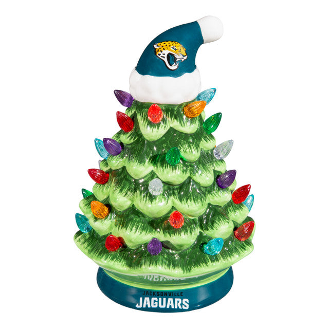 Jacksonville Jaguars Christmas Tree 4 Inch LED Tabletop