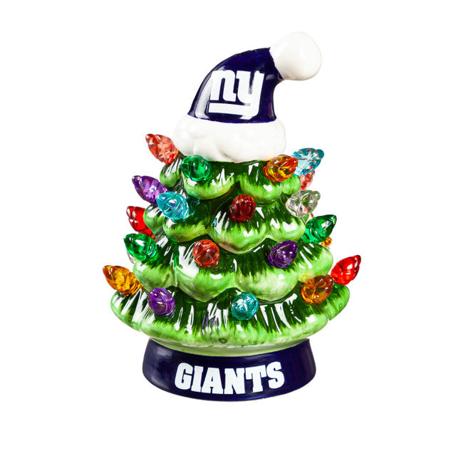 New York Giants Christmas Tree 4 Inch LED Tabletop