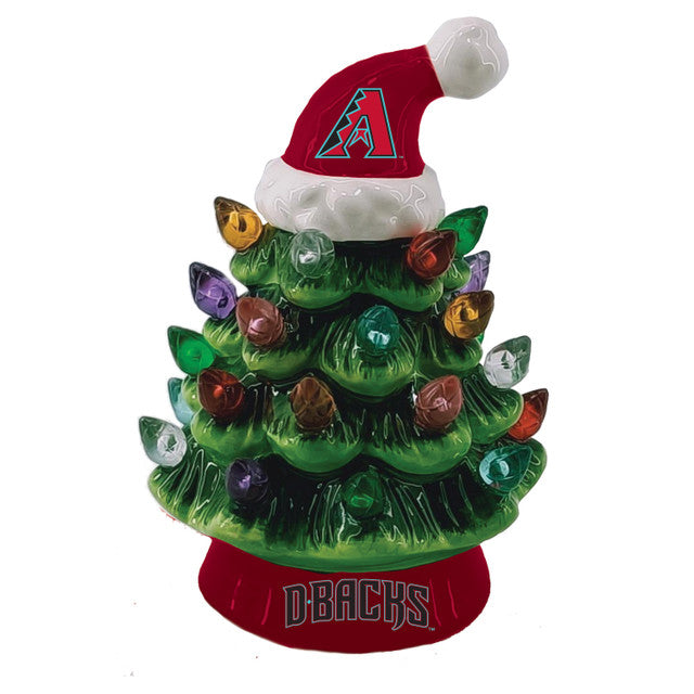 Arizona Diamondbacks Christmas Tree 4 Inch LED Tabletop