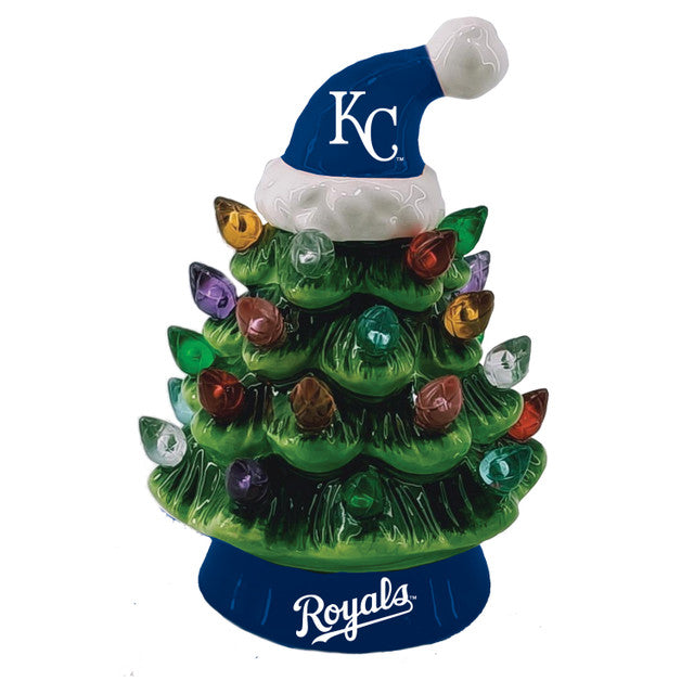 Kansas City Royals Christmas Tree 4 Inch LED Tabletop