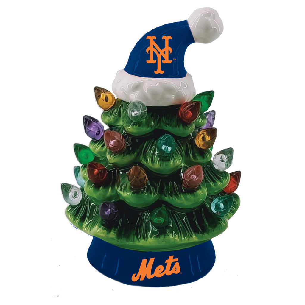 New York Mets Christmas Tree 4 Inch LED Tabletop