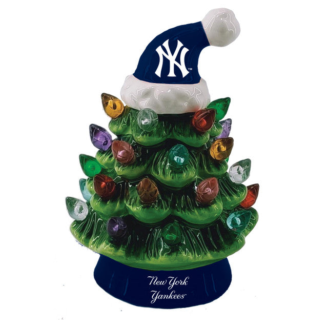 New York Yankees Christmas Tree 4 Inch LED Tabletop