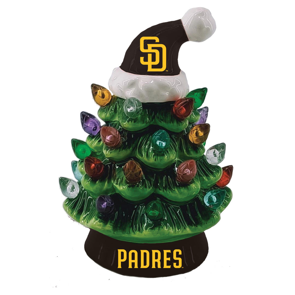 San Diego Padres Christmas Tree 4 Inch LED Tabletop