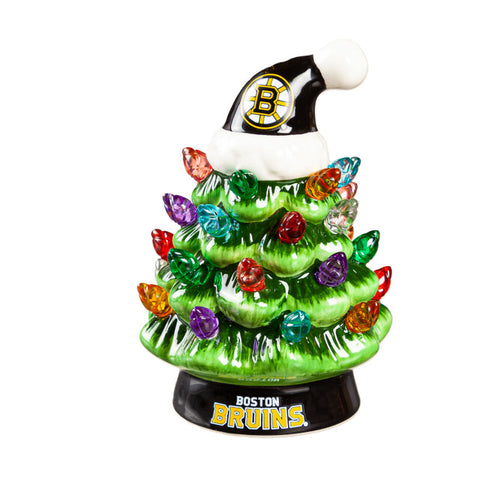 Boston Bruins Christmas Tree 4 Inch LED Tabletop