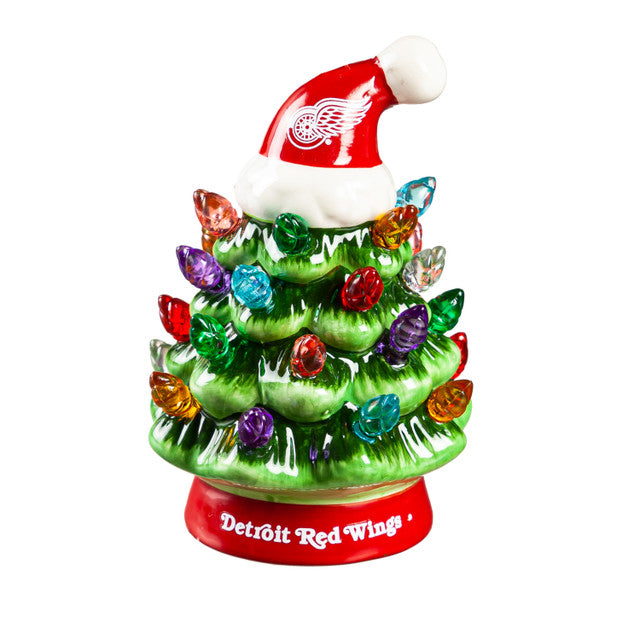 Detroit Red Wings Christmas Tree 4 Inch LED Tabletop