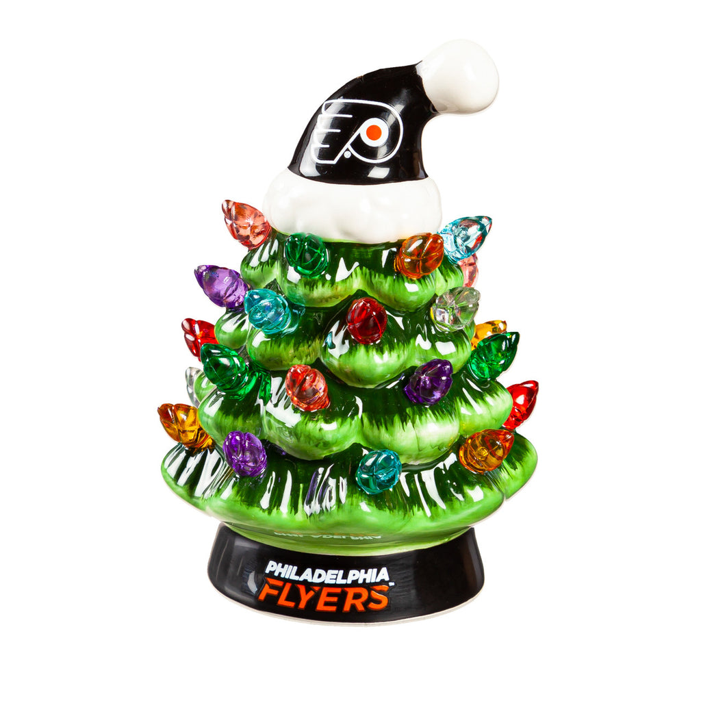 Philadelphia Flyers Christmas Tree 4 Inch LED Tabletop