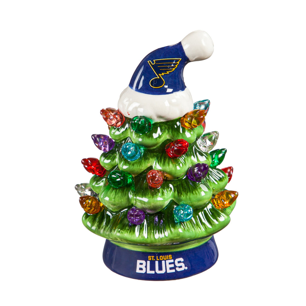 St. Louis Blues Christmas Tree 4 Inch LED Tabletop