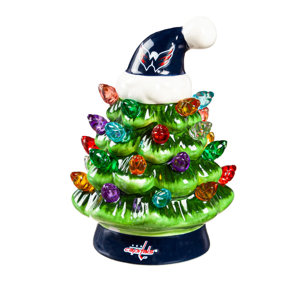 Washington Capitals Christmas Tree 4 Inch LED Tabletop