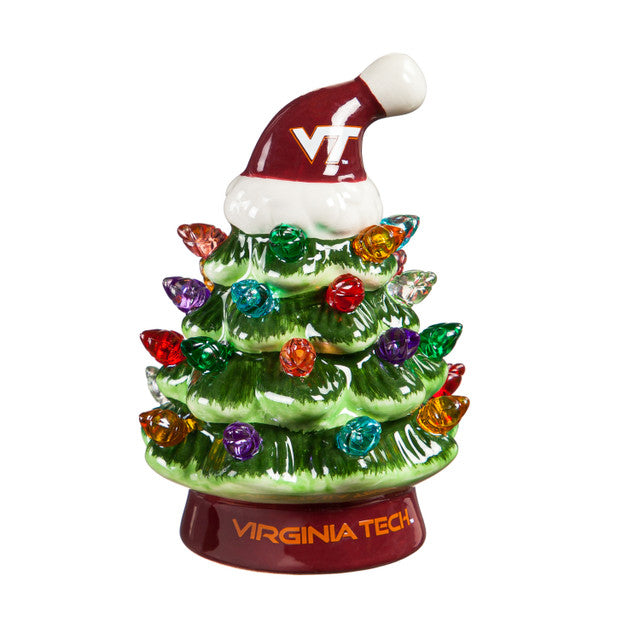 Virginia Tech Hokies Christmas Tree 4 Inch LED Tabletop