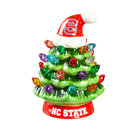 North Carolina State Wolfpack Christmas Tree 4 Inch LED Tabletop