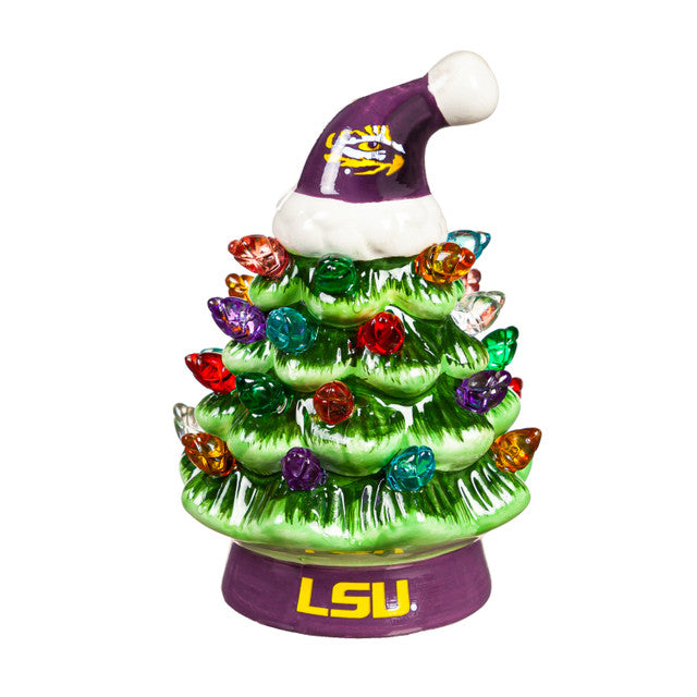 LSU Tigers Christmas Tree 4 Inch LED Tabletop