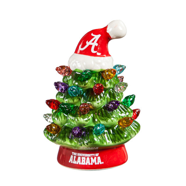 Alabama Crimson Tide Christmas Tree 4 Inch LED Tabletop