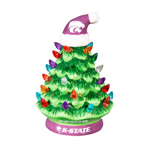 Kansas State Wildcats Christmas Tree 4 Inch LED Tabletop