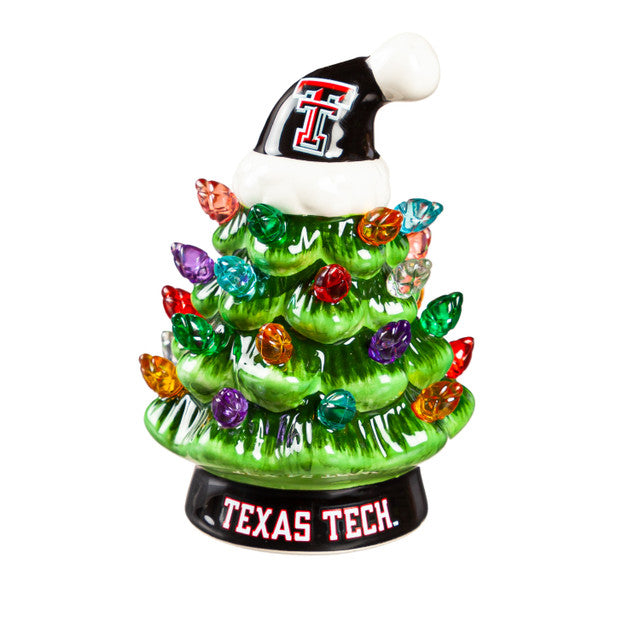 Texas Tech Red Raiders Christmas Tree 4 Inch LED Tabletop