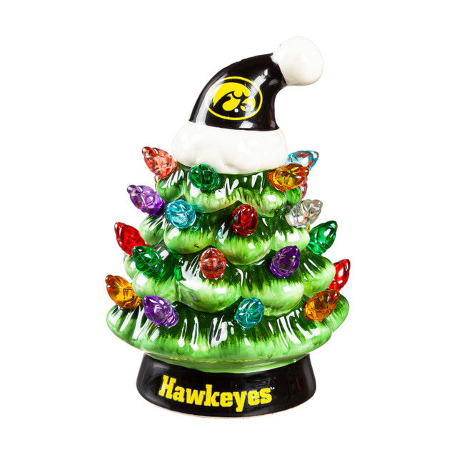 Iowa Hawkeyes Christmas Tree 4 Inch LED Tabletop