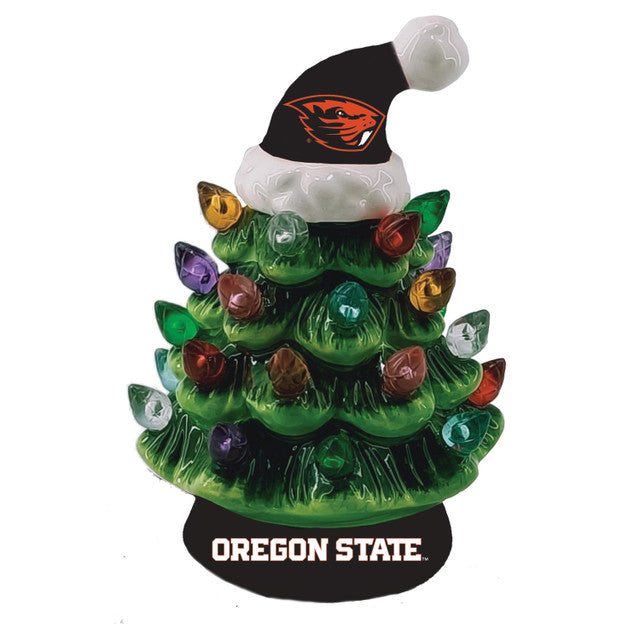 Oregon State Beavers Christmas Tree 4 Inch LED Tabletop