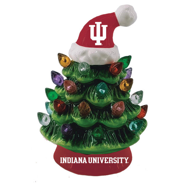 Indiana Hoosiers Christmas Tree 4 Inch LED Tabletop