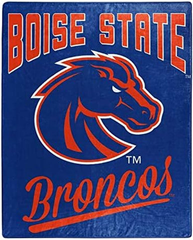 Boise State Broncos Blanket 50x60 Raschel Alumni Design