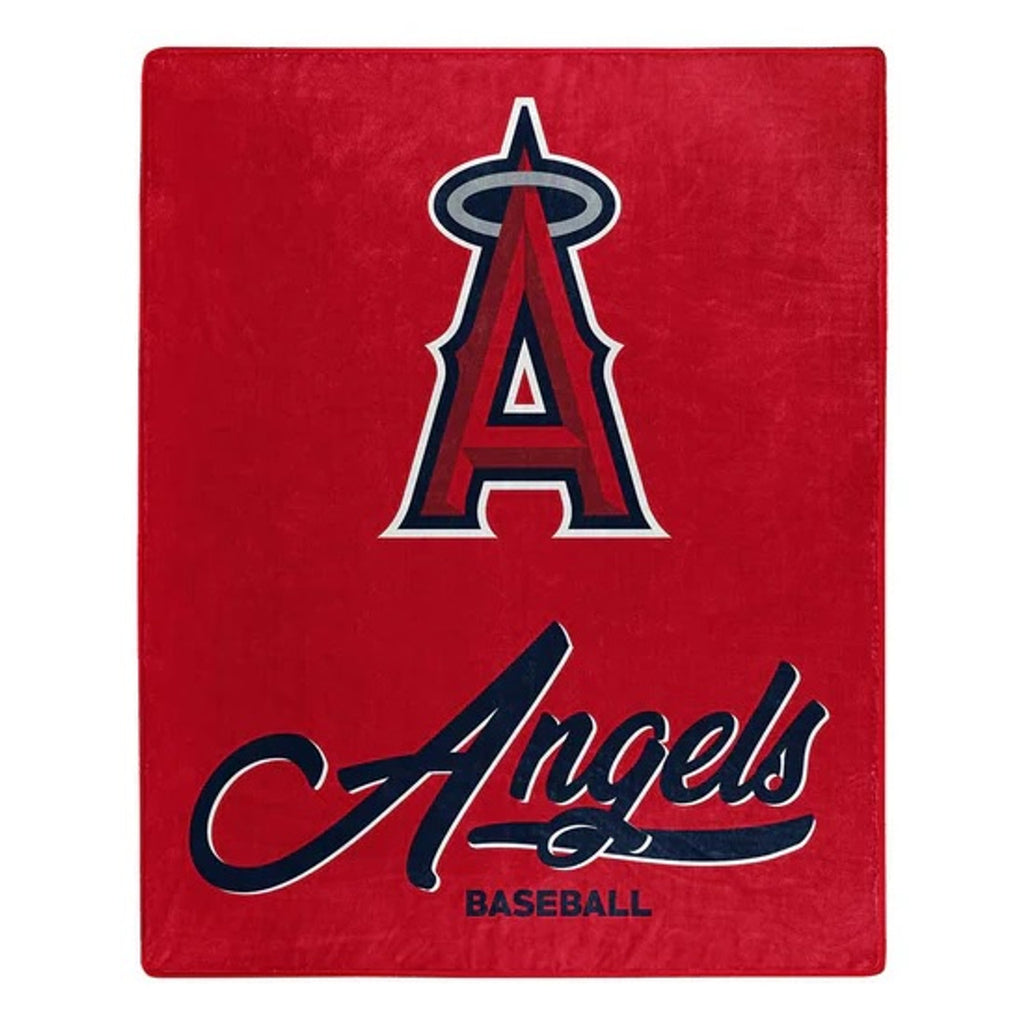 Los Angeles Angels Blanket 50x60 Raschel Signature Design