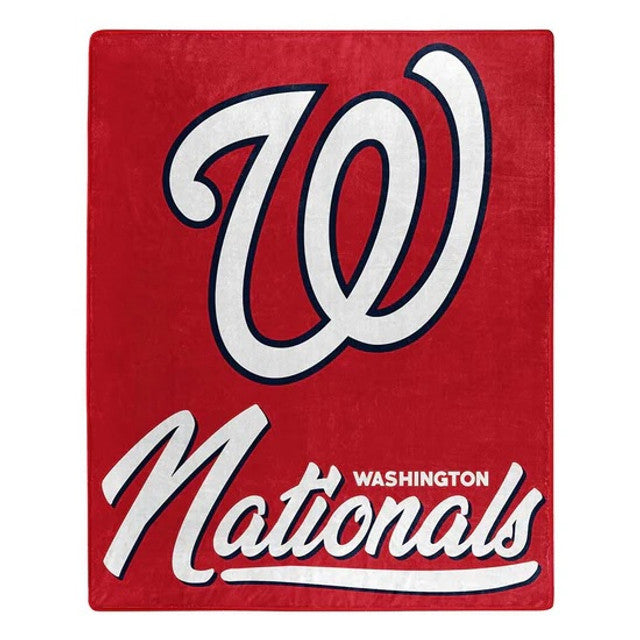 Washington Nationals Blanket 50x60 Raschel Signature Design