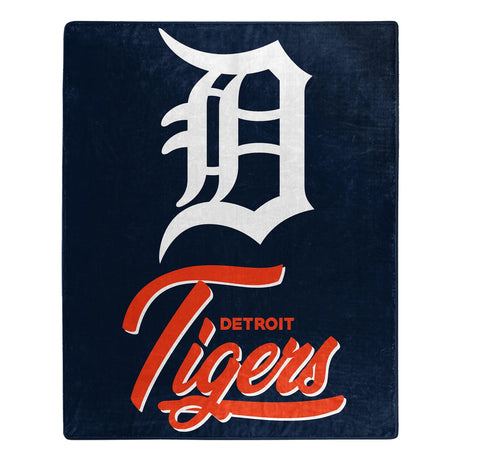 Detroit Tigers Blanket 50x60 Raschel Signature Design