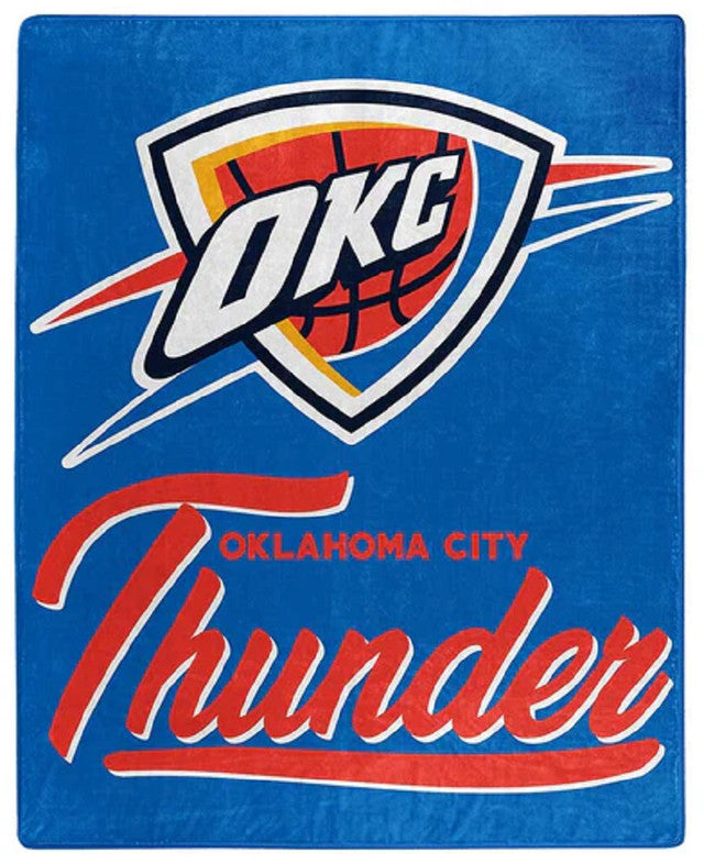 Oklahoma City Thunder Blanket 50x60 Raschel Signature Design