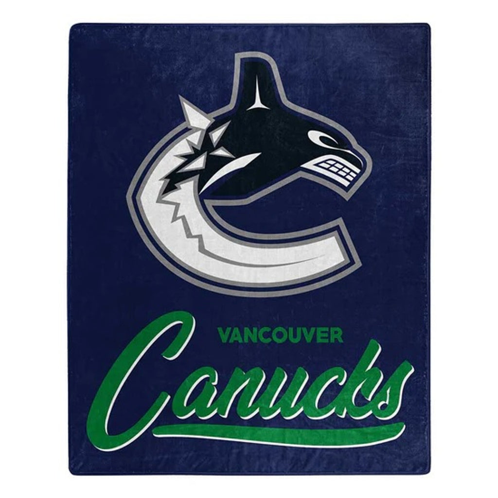 Vancouver Canucks Blanket 50x60 Raschel Signature Design