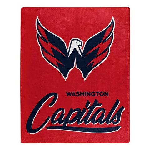 Washington Capitals Blanket 50x60 Raschel Signature Design