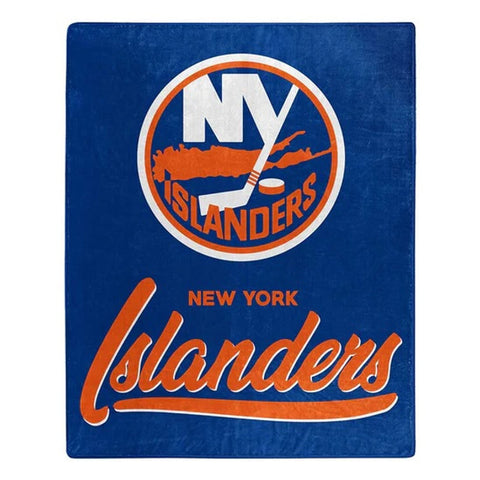 New York Islanders Blanket 50x60 Raschel Signature Design