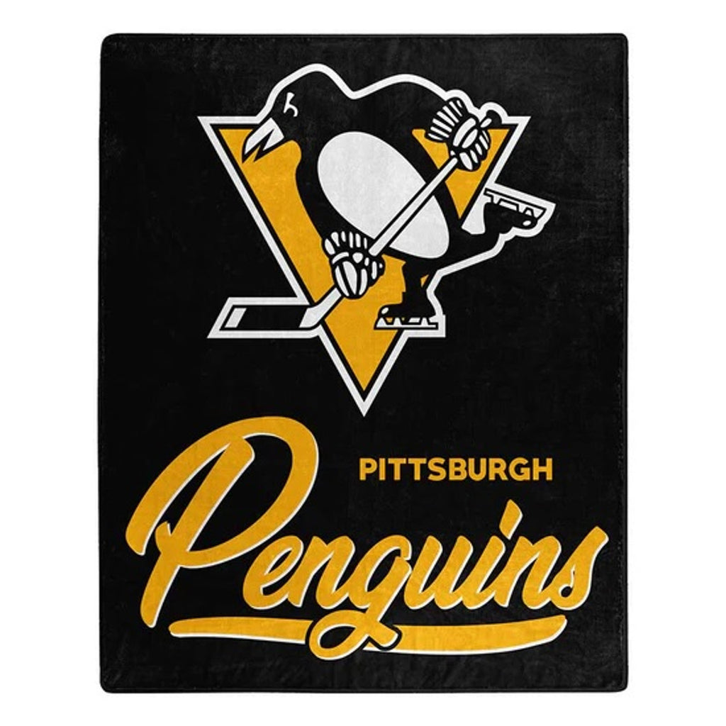 Pittsburgh Penguins Blanket 50x60 Raschel Signature Design